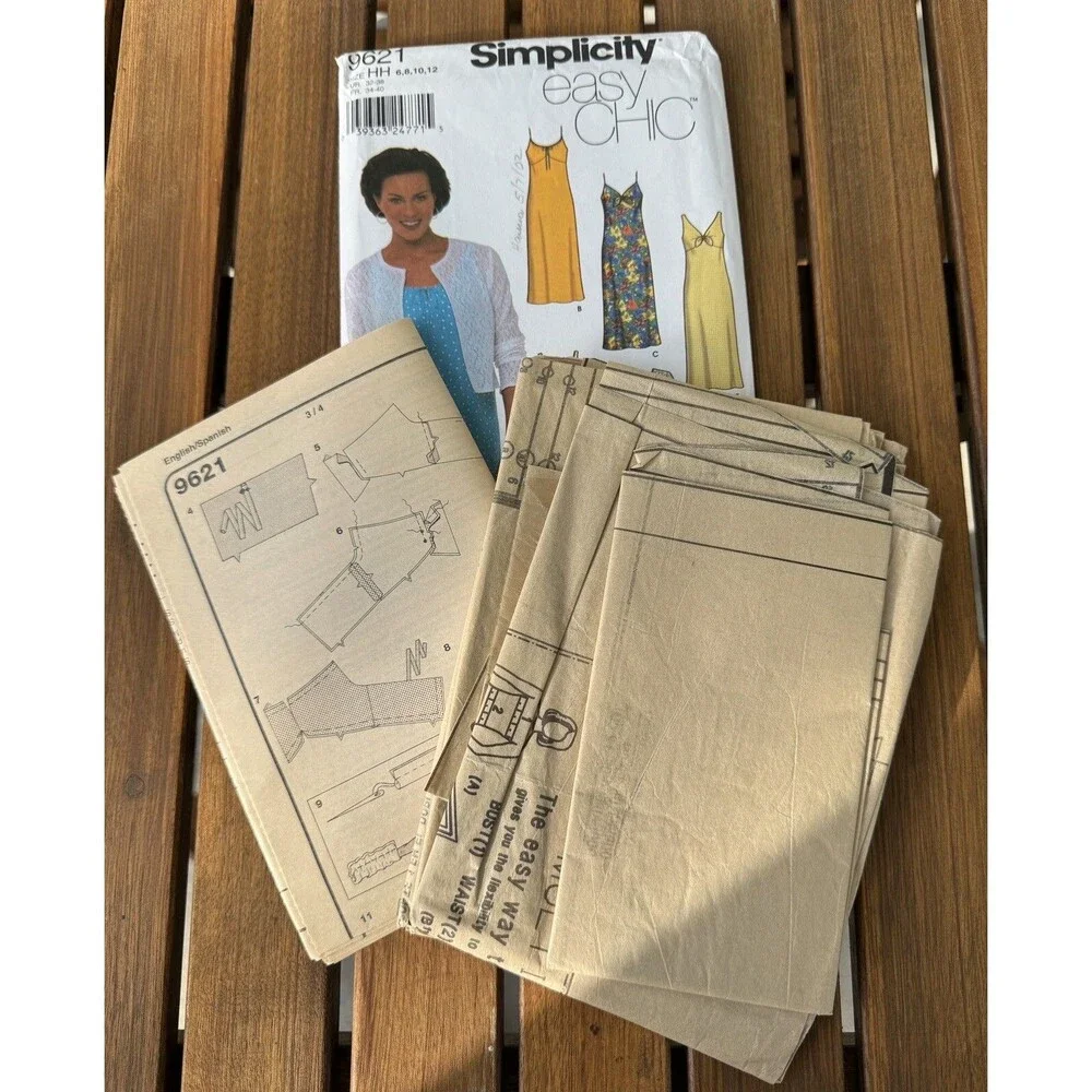 Simplicity Sewing Pattern 9621 Easy Chic Sizes 6 8 10 12 Dress Knit Jacket